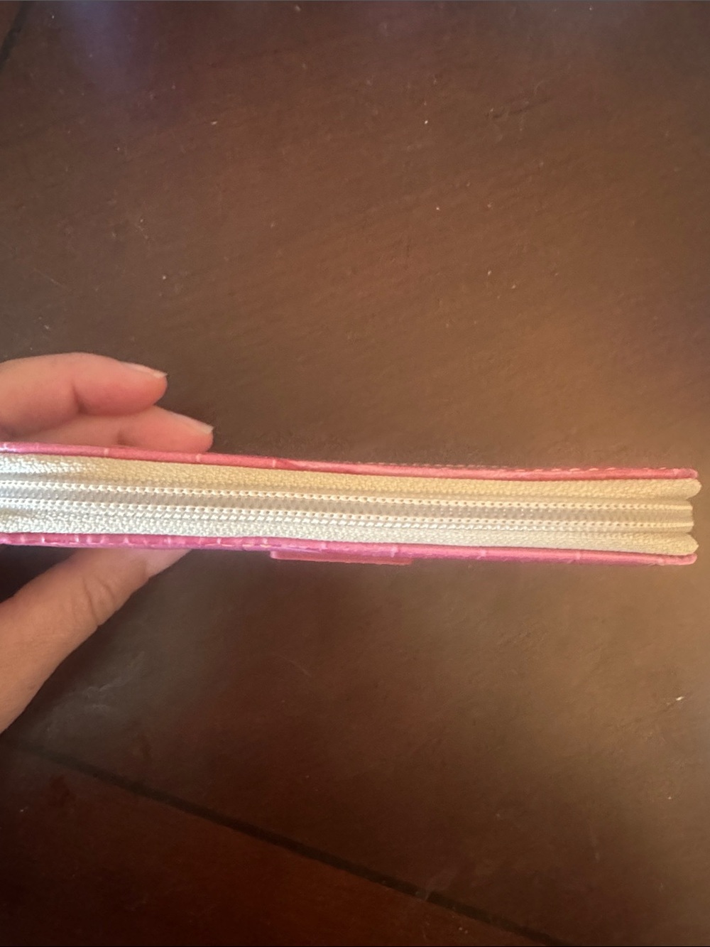 Dooney & Bourke Pink Croc-Embossed full-Zip Wallet - Picture 2 of 5